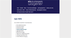 Desktop Screenshot of hans-wagener.de